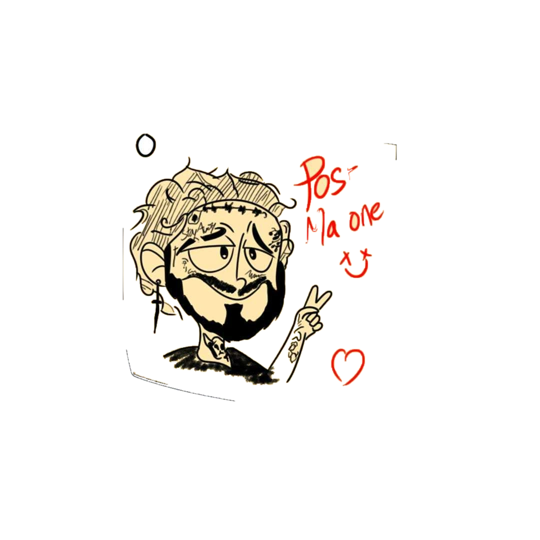 Post It Malone Sticker